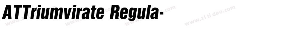 ATTriumvirate Regula字体转换
